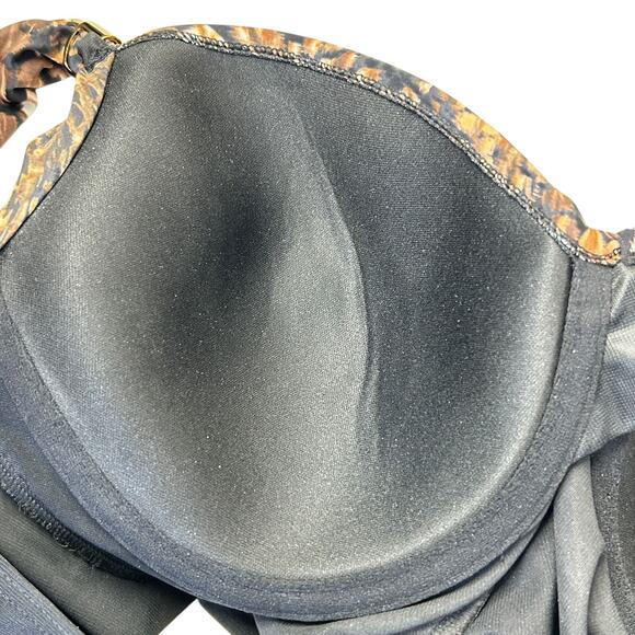 Miraclesuit Dali Leopard It's A Wrap One-Piece Swimsuit Brown Women 12 NWT - Picture 9 of 12